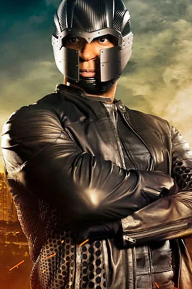 Arrow TV Show David Ramsey John Diggle Black Leather Jacket