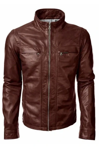 Arrow TV Show John Diggle David Ramsey Brown Leather Jacket