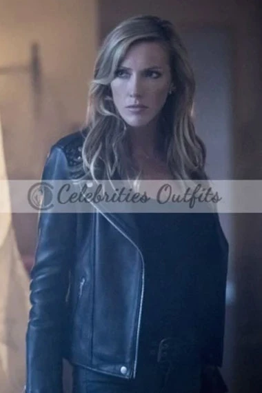 Katie Cassidy Arrow Siren Laurel Lance Black Canary Jacket