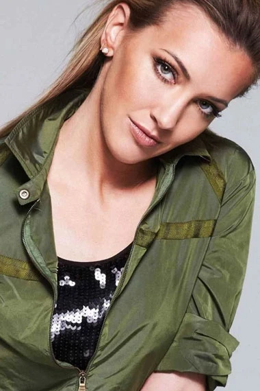 Katie Cassidy Casual Bomber Green Satin Street Style Jacket