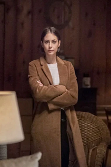 Thea Queen Arrow Speedy Willa Holland Brown Wool Trench Coat