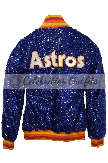 Houston Astros Blue Sparkle Sequin Varsity Bomber Jacket houston-astros-sparkle-jacket