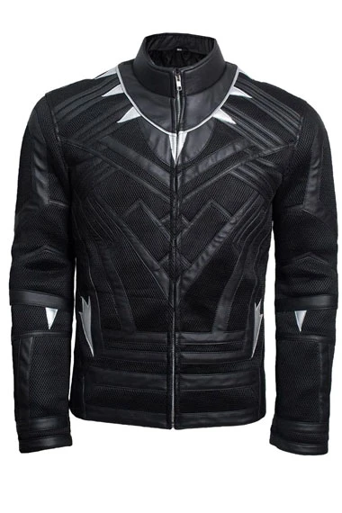 Chadwick Boseman Black Panther Black Jacket Costume
