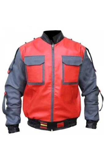 Back To The Future Marty McFly Michael J Fox Cosplay Jacket marty-mcfly-back-the-future-jacket