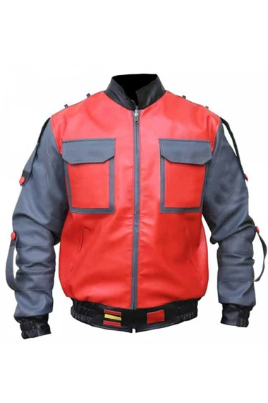 Michael J Fox Back To The Future Marty McFly Cosplay Jacket