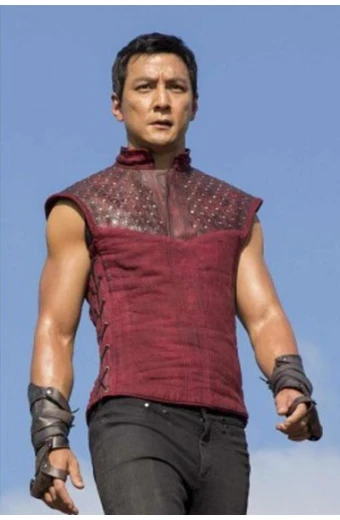 Into The Badlands Sunny Daniel Wu Studded Maroon Cosplay Vest sunny-into-the-badlands-daniel-wu-vest