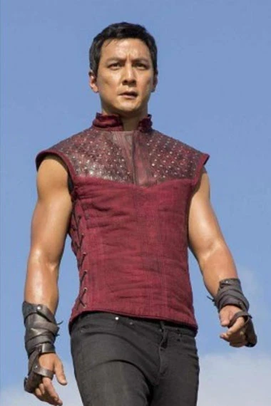 Sunny Into The Badlands Daniel Wu Studded Maroon Cosplay Vest