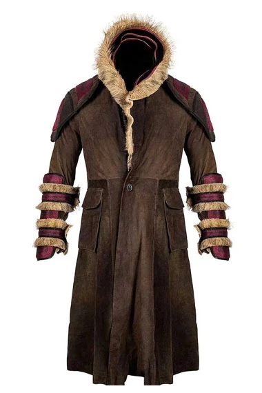 Daniel Wu Into The Badlands Sunny Brown Cosplay Fur Coat
