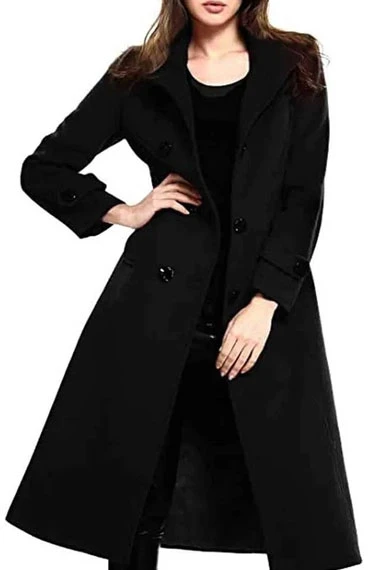 Batwoman Sophie Moore Meagan Tandy Black Wool Trench Coat