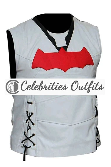 Jason Todd Red Hood Batman Arkham Knight White Cosplay Vest