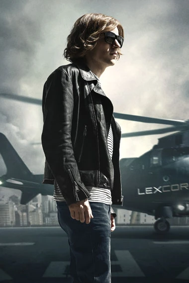 Dawn Of Justice Jesse Eisenberg Lex Luthor Black Biker Jacket