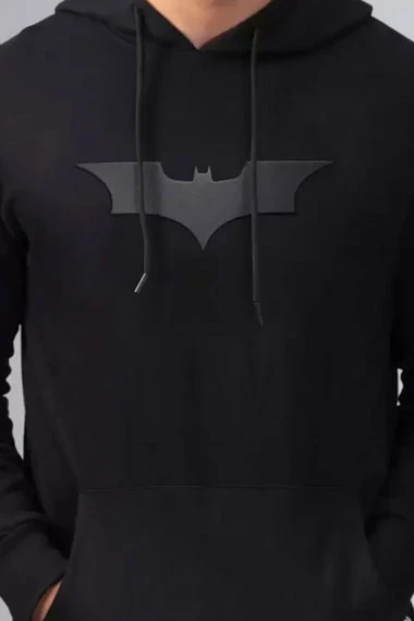 Batman Hush Logo Arkham Knight Bruce Wayne Black Wool Hoodie