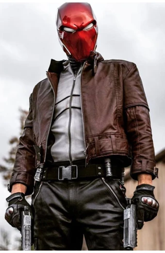 Batman Under the Red Hood Jason Todd Jensen Ackles Jacket red-hood-jensen-ackles-brown-leather-jacket