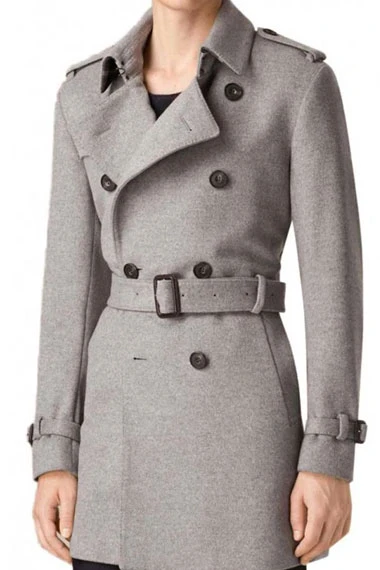 Dawn of Justice Jesse Eisenberg Lex Luthor Grey Trench Coat