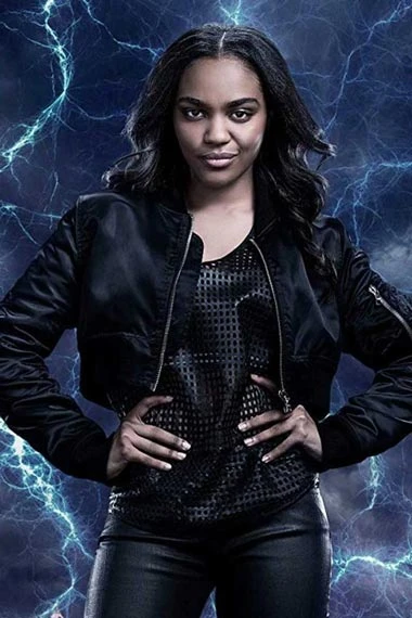 Jennifer Pierce China Anne McClain Black Lightning Jacket