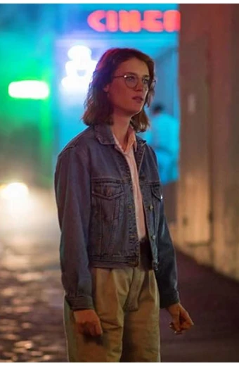 Black Mirror TV Show Mackenzie Davis Yorkie Blue Denim Jacket black-mirror-yorkie-blue-denim-jacket
