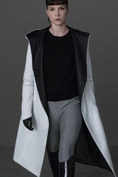 Sylvia Hoeks Blade Runner 2049 Luv White Cotton Trench Coat