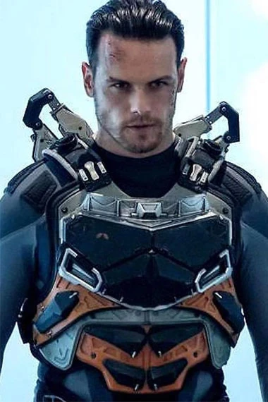 Bloodshot Sam Heughan Jimmy Dalton Tactical Black Leather Vest
