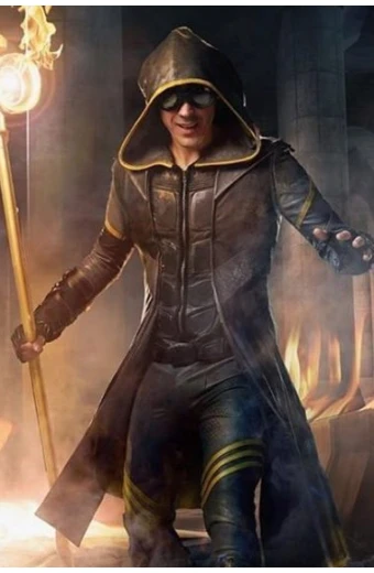 Shawn Ashmore Lamplighter The Boys Black Hooded Trench Coat the-boys-shawn-ashmore-black-coat