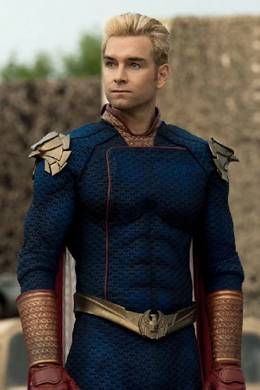 The Boys Antony Starr Homelander Blue Cosplay Leather Jacket