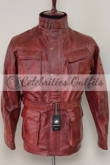 Brad Pitt Benjamin Button Vintage Biker Brown Leather Jacket brad-pitt-curious-case-benjamin-button-jacket