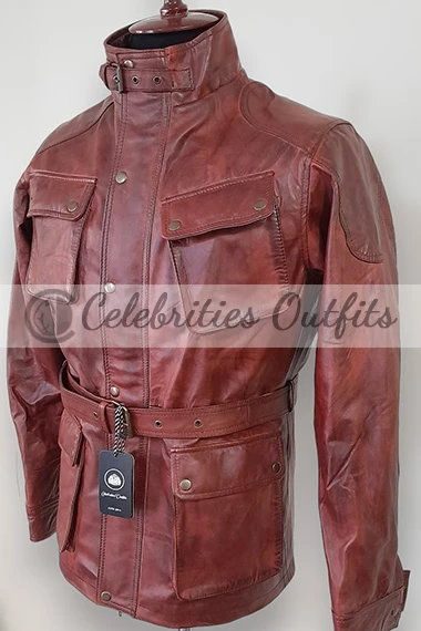 Brad Pitt Benjamin Button Vintage Biker Brown Leather Jacket brad-pitt-curious-case-benjamin-button-jacket