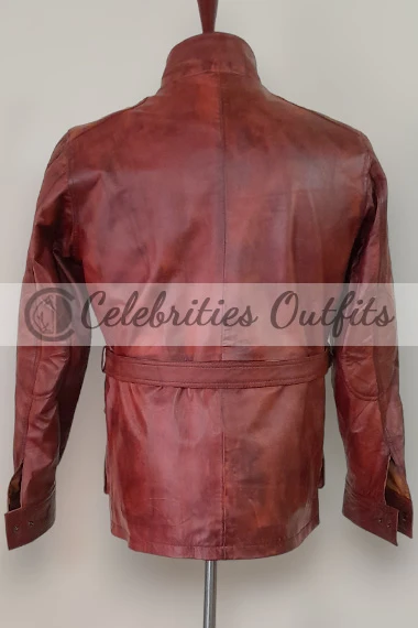 Brad Pitt Benjamin Button Vintage Biker Brown Leather Jacket brad-pitt-curious-case-benjamin-button-jacket