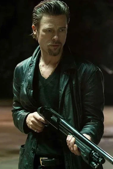Killing Them Softly Jackie Cogan Brad Pitt Real Leather Jacket