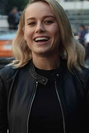 Nissan Commercial Sentra BTS Brie Larson Black Leather Jacket