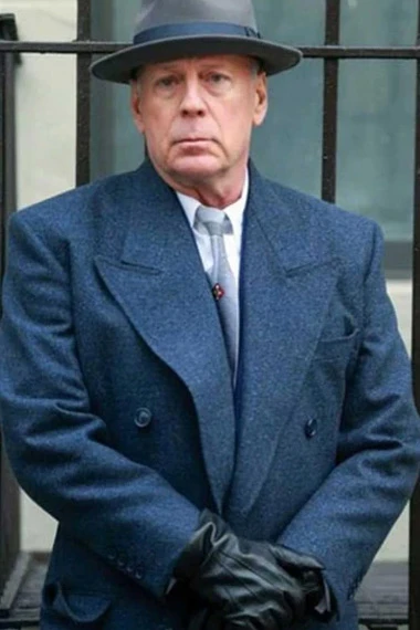 Frank Minna Motherless Brooklyn Bruce Willis Wool Coat