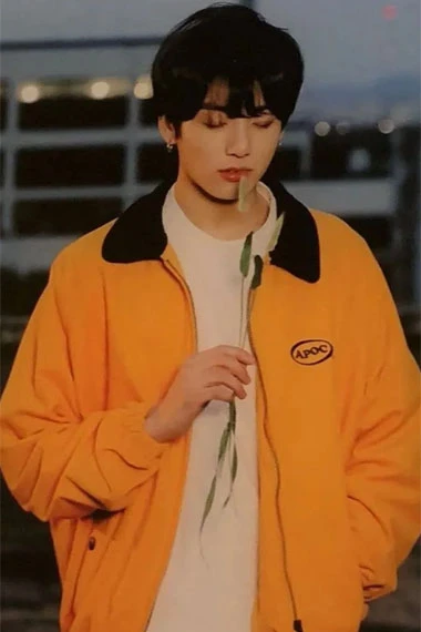 BTS Euphoria Bangtan Boys Jungkook Apoc Yellow Bomber Jacket