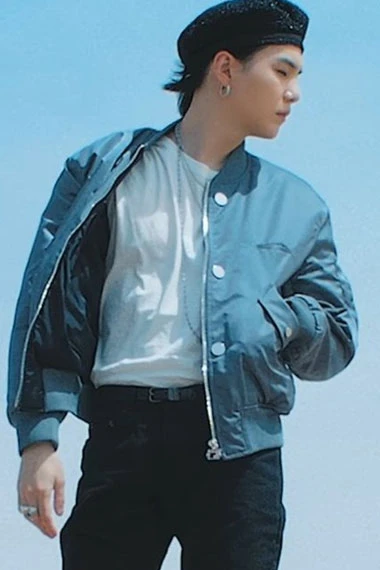 Suga Yet To Come BTS Bangtan Boys Min Yoon-Gi Bomber Jacket
