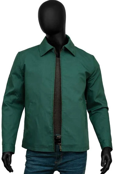 Ladybug Brad Pitt Bullet Train Bomber Green Cotton Jacket