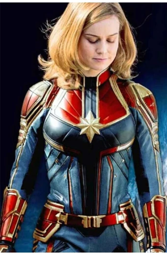 Carol Danvers Brie Larson Captain Marvel Cosplay Leather Jacket captain-marvel-brie-larson-leather-jacket