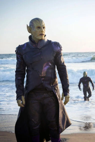 Talos Captain Marvel Ben Mendelsohn Black Cosplay Tailcoat