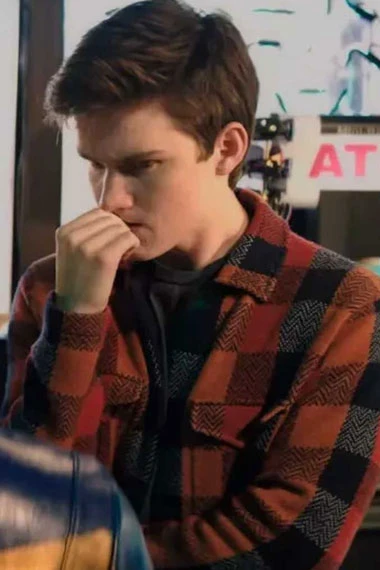 Matt Lintz Ms Marvel Bruno Carrelli Red Plaid Checkered Jacket