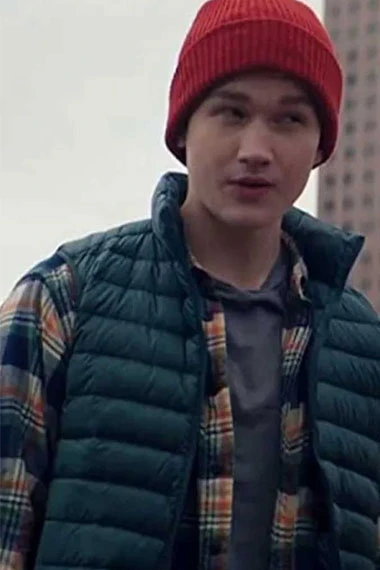 Matt Lintz Ms Marvel Bruno Carrelli Green Quilted Puffer Vest