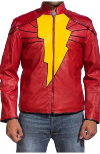 Captain Marvel Shazam Injustice Gods Among Us Cosplay Jacket captain-marvel-shazam-costume-jacket