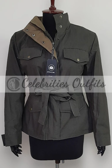 Brooke Shields Sophie Castle for Christmas Green Cotton Jacket