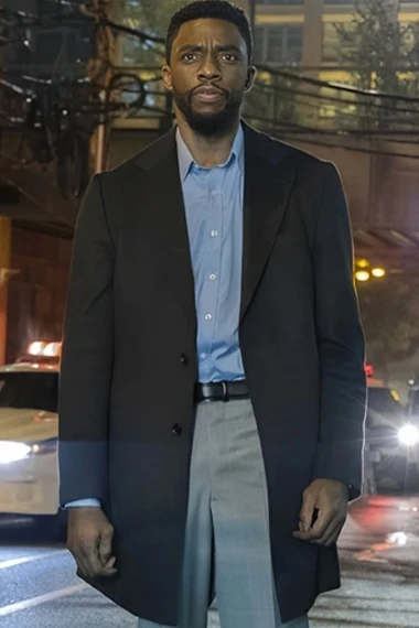 Andre Davis 21 Bridges Chadwick Boseman Black Coat