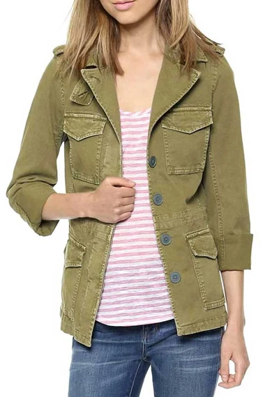 Sylvie Brett Kara Killmer Chicago Fire Military Green Jacket