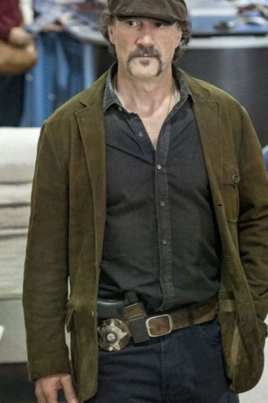 Chicago PD Elias Koteas Alvin Olinsky Green Wool Trench Blazer