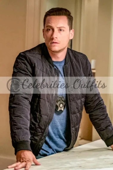 Jay Halstead Jesse Lee Soffer Chicago PD Black Bomber Jacket