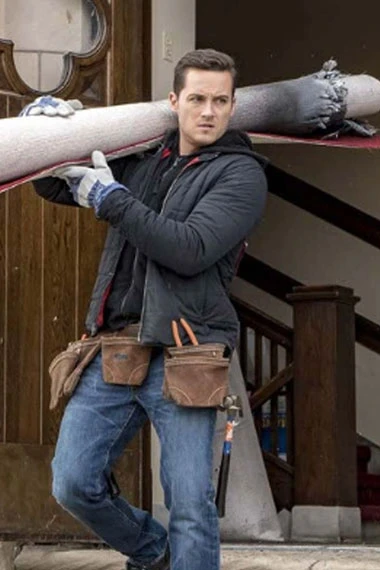 Chicago PD Jesse Lee Soffer Jay Halstead Black Polyester Jacket