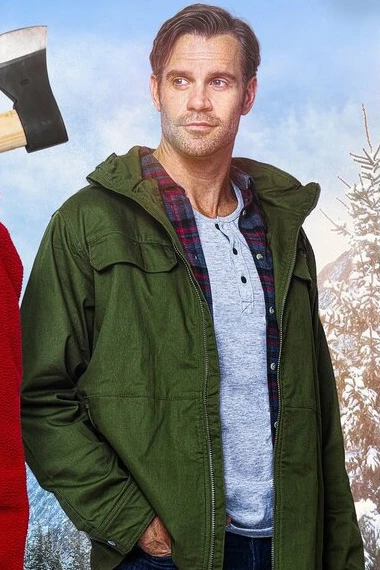 Christmas in the Rockies Harrison Brock Green Cotton Jacket