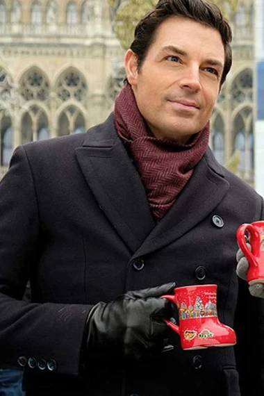Mark Olson Christmas in Vienna Brennan Elliott Black Wool Coat