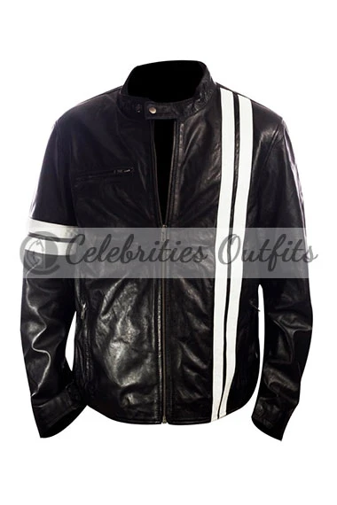 John Tanner Driver San Francisco Racer Black Leather Jacket