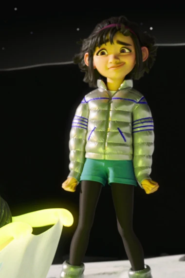 Over The Moon Fei Fei Silver Puffer Cosplay Jacket