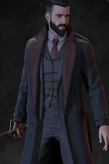 Jonathan Reid Vampyr Anthony Howell Grey Cotton Coat