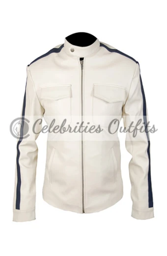 Aaron Paul Tobey Marshall Need for Speed White Racer Jacket need-for-speed-aaron-white-jacket